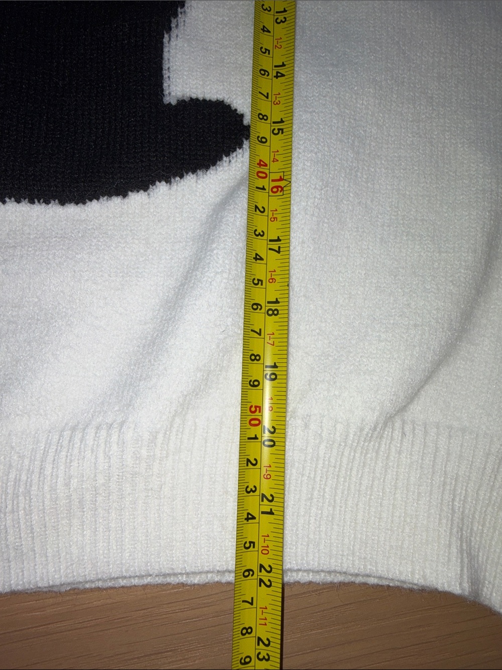 Japanese White Sweater with Black Cat Graphic - Picture 8 of 8